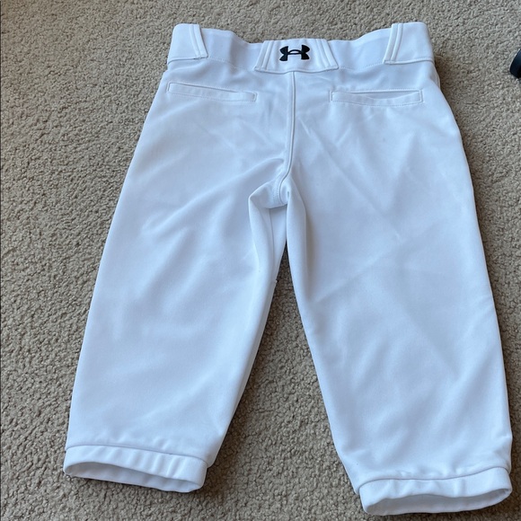 Under Armour Kids White Knickers Baseball Pants - Picture 3 of 5